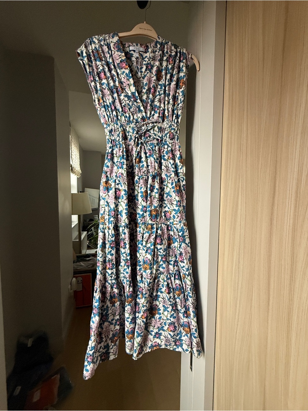 Derek Lam 10 Crosby Fatima Bengal Tiger Floral Midi Dress